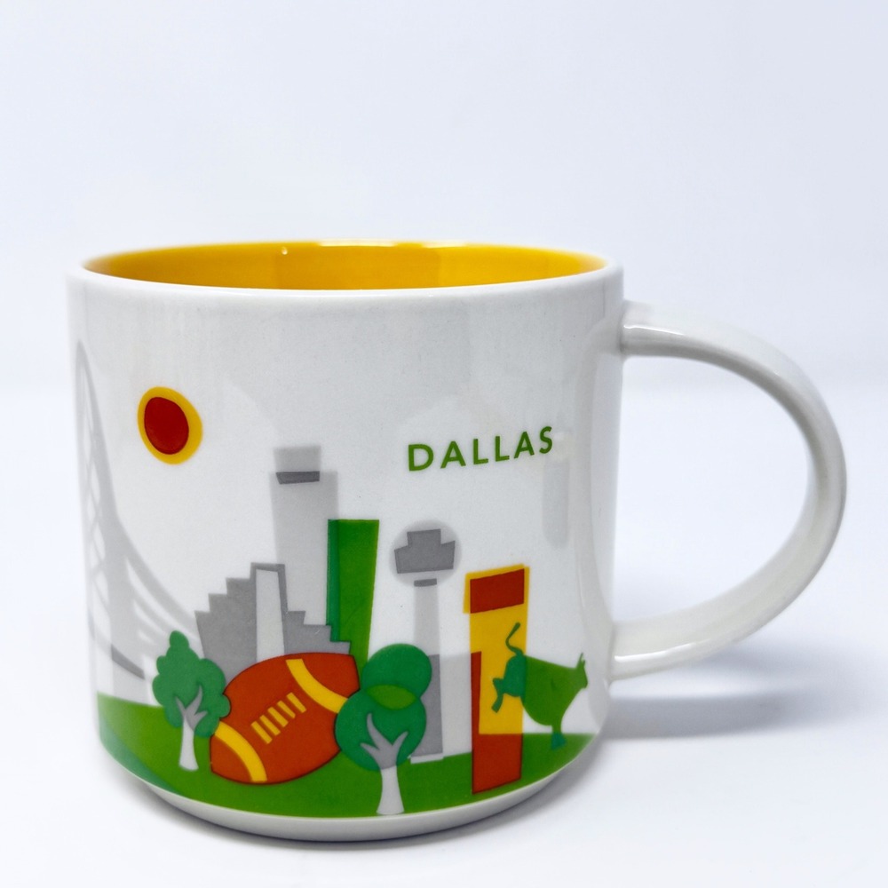 Starbucks You Are Here Dallas Texas 14 oz mug cup collector 2015‎